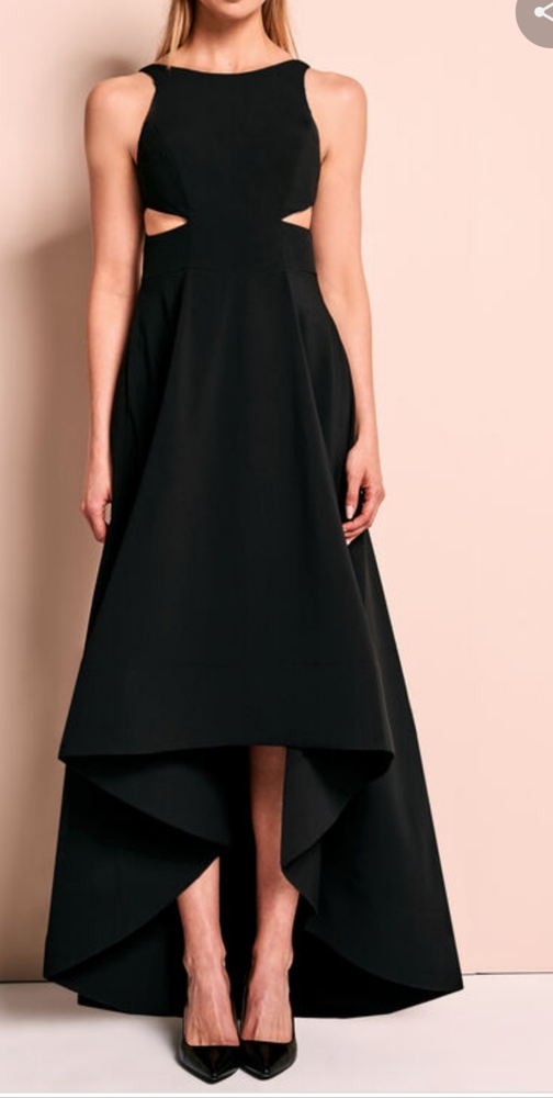 STUNNING new AIDAN stretch CUT OUT HIGH LOW DRESS